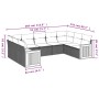 Set de muebles de jardín 9 pzas y cojines ratán sintético gris de , Conjuntos de jardín - Ref: Foro24-3260359, Precio: 568,45...