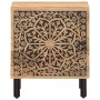 Mesita de noche de madera maciza de mango 40x33x46 cm de , Mesitas de noche - Ref: Foro24-358208, Precio: 85,66 €, Descuento: %