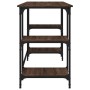 Escritorio metal y madera ingeniería marrón roble 140x50x75 cm de , Escritorios - Ref: Foro24-845330, Precio: 91,58 €, Descue...
