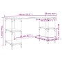 Escritorio metal y madera ingeniería marrón roble 140x50x75 cm de , Escritorios - Ref: Foro24-845330, Precio: 91,58 €, Descue...