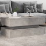 Mesa de centro con luces LED gris hormigón 90x50x40 cm de , Mesas de centro - Ref: Foro24-839864, Precio: 86,29 €, Descuento: %