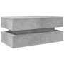 Coffee table with LED lights concrete gray 90x50x40 cm by , Coffee table - Ref: Foro24-839864, Price: 93,53 €, Discount: %