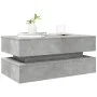 Mesa de centro con luces LED gris hormigón 90x50x40 cm de , Mesas de centro - Ref: Foro24-839864, Precio: 93,53 €, Descuento: %
