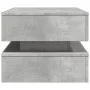 Mesa de centro con luces LED gris hormigón 90x50x40 cm de , Mesas de centro - Ref: Foro24-839864, Precio: 93,53 €, Descuento: %