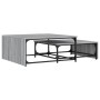 Mesas de centro apilables 2 pzas madera y metal gris Sonoma de , Mesas de centro - Ref: Foro24-845334, Precio: 80,92 €, Descu...