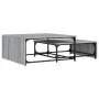 Mesas de centro apilables 2 pzas madera y metal gris Sonoma de , Mesas de centro - Ref: Foro24-845334, Precio: 79,93 €, Descu...