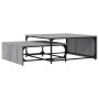 Mesas de centro apilables 2 pzas madera y metal gris Sonoma de , Mesas de centro - Ref: Foro24-845334, Precio: 80,92 €, Descu...