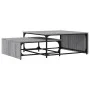 Mesas de centro apilables 2 pzas madera y metal gris Sonoma de , Mesas de centro - Ref: Foro24-845334, Precio: 79,93 €, Descu...