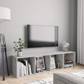 Estantería/mueble para TV gris hormigón 143x30x36 cm de vidaXL, Estantes y estanterías - Ref: Foro24-800265, Precio: 60,94 €,...