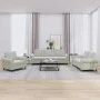 Dreiteiliges Sofaset mit Kissen aus hellgrauem Samt. von , Sofas - Ref: Foro24-3202170, Preis: 713,45 €, Rabatt: %