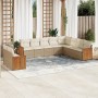 Juego de sofás jardín con cojines beige 10 pzas ratán sintético de , Conjuntos de jardín - Ref: Foro24-3260196, Precio: 700,2...