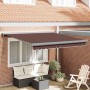 Toldo retráctil manual marrón 300x250 cm en Toldos | Comprar online en Foru.es