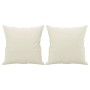 Sofá de 2 plazas con cojines terciopelo color crema 120 cm de , Sofás - Ref: Foro24-3200943, Precio: 245,67 €, Descuento: %