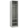 Armario de madera contrachapada gris hormigón 50x50x200 cm de vidaXL, Armarios roperos - Ref: Foro24-800238, Precio: 97,42 €,...