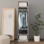 Armario de madera contrachapada gris hormigón 50x50x200 cm de vidaXL, Armarios roperos - Ref: Foro24-800238, Precio: 97,42 €,...