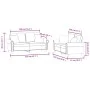 Zweiteilige Sofagarnitur aus braunem Samt mit Kissen von , Sofas - Ref: Foro24-3202237, Preis: 482,94 €, Rabatt: %