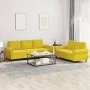 Juego de sofás con cojines 2 piezas terciopelo amarillo de , Sofás - Ref: Foro24-3202256, Precio: 485,20 €, Descuento: %