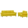 Juego de sofás con cojines 2 piezas terciopelo amarillo de , Sofás - Ref: Foro24-3202256, Precio: 485,20 €, Descuento: %