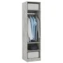 Armario de madera contrachapada gris hormigón 50x50x200 cm de vidaXL, Armarios roperos - Ref: Foro24-800238, Precio: 97,42 €,...