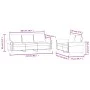 Zweiteilige Sofagarnitur aus gelbem Samt mit Kissen von , Sofas - Ref: Foro24-3202256, Preis: 485,20 €, Rabatt: %