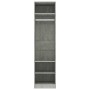 Armario de madera contrachapada gris hormigón 50x50x200 cm de vidaXL, Armarios roperos - Ref: Foro24-800238, Precio: 98,80 €,...