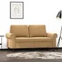 Brown velvet 2-seater sofa 120 cm by , Sofas - Ref: Foro24-359526, Price: 224,79 €, Discount: %