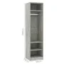 Armario de madera contrachapada gris hormigón 50x50x200 cm de vidaXL, Armarios roperos - Ref: Foro24-800238, Precio: 97,42 €,...