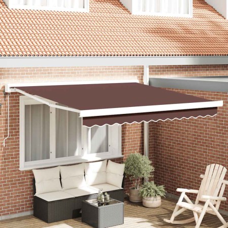 Toldo retráctil automático burdeos 300x250 cm en Toldos | Comprar online en Foru.es