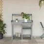Banco para macetas con estantes madera maciza de abeto gris de , Soportes para macetas - Ref: Foro24-368433, Precio: 145,12 €...