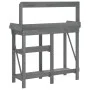 Banco para macetas con estantes madera maciza de abeto gris de , Soportes para macetas - Ref: Foro24-368433, Precio: 145,12 €...