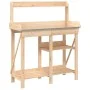Banco para macetas con estantes de madera maciza de abeto de , Soportes para macetas - Ref: Foro24-368431, Precio: 96,36 €, D...