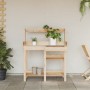 Banco para macetas con estantes de madera maciza de abeto de , Soportes para macetas - Ref: Foro24-368431, Precio: 118,30 €, ...