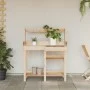Banco para macetas con estantes de madera maciza de abeto de , Soportes para macetas - Ref: Foro24-368431, Precio: 96,36 €, D...