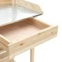Banco para macetas con estantes de madera maciza de abeto de , Soportes para macetas - Ref: Foro24-368431, Precio: 96,36 €, D...