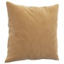 Sofá de 2 plazas con cojines terciopelo marrón 120 cm de , Sofás - Ref: Foro24-3200942, Precio: 239,97 €, Descuento: %