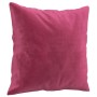 Sofá de 2 plazas con cojines terciopelo rojo tinto 140 cm de , Sofás - Ref: Foro24-3200949, Precio: 291,56 €, Descuento: %