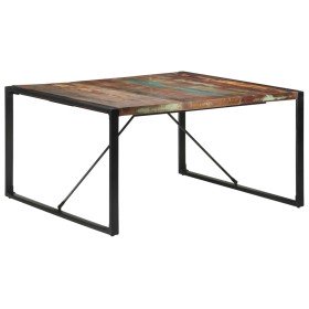 Mesa de comedor de madera maciza reciclada 140x140x75 cm en Mesas de comedor | Comprar online en Foru.es