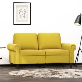 Sofá de 2 plazas terciopelo amarillo 120 cm de , Sofás - Ref: Foro24-359525, Precio: 212,17 €, Descuento: %