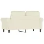 Sofá de 2 plazas terciopelo color crema 120 cm by , Sofas - Ref: Foro24-359527, Price: 243,94 €, Discount: %