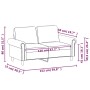 Sofá de 2 plazas terciopelo color crema 120 cm de , Sofás - Ref: Foro24-359527, Precio: 235,93 €, Descuento: %