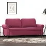 Sofá de 2 plazas de terciopelo rojo tinto 140 cm de , Sofás - Ref: Foro24-359533, Precio: 271,16 €, Descuento: %