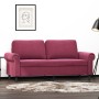 Sofá de 2 plazas de terciopelo rojo tinto 140 cm de , Sofás - Ref: Foro24-359533, Precio: 276,34 €, Descuento: %