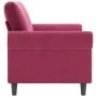 Sofá de 2 plazas de terciopelo rojo tinto 140 cm de , Sofás - Ref: Foro24-359533, Precio: 271,16 €, Descuento: %