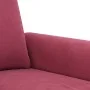 Sofá de 2 plazas de terciopelo rojo tinto 140 cm de , Sofás - Ref: Foro24-359533, Precio: 271,16 €, Descuento: %