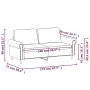 Sofá de 2 plazas de terciopelo rojo tinto 140 cm de , Sofás - Ref: Foro24-359533, Precio: 271,16 €, Descuento: %