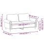 Sofá de 2 plazas de terciopelo rojo tinto 140 cm de , Sofás - Ref: Foro24-359533, Precio: 276,34 €, Descuento: %