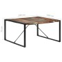 Mesa de comedor de madera maciza reciclada 140x140x75 cm en Mesas de comedor | Comprar online en Foru.es