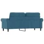 Sofá de 2 plazas terciopelo azul 140 cm by , Sofas - Ref: Foro24-359538, Price: 251,06 €, Discount: %