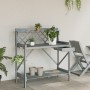 Banco para macetas con enrejado madera maciza de abeto gris de , Soportes para macetas - Ref: Foro24-368430, Precio: 105,50 €...