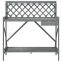Banco para macetas con enrejado madera maciza de abeto gris de , Soportes para macetas - Ref: Foro24-368430, Precio: 105,50 €...